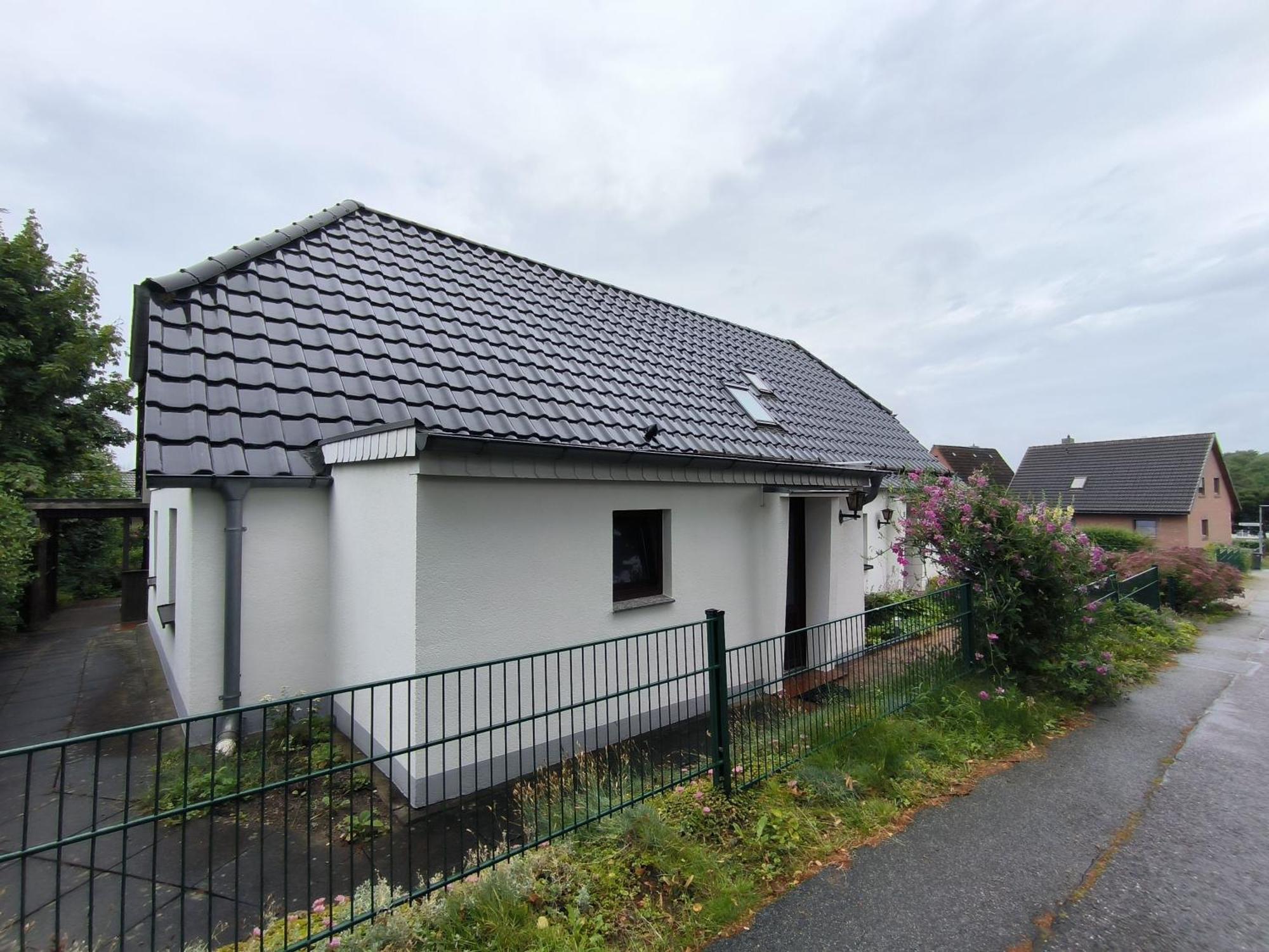 Andresen - Ferienwohnung Mit Gartenlaube ฮันเดอวิทท์ ภายนอก รูปภาพ